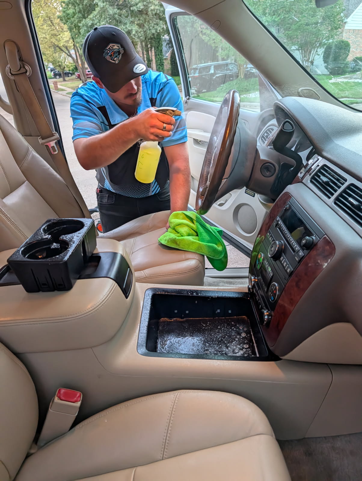 Interior car detailing